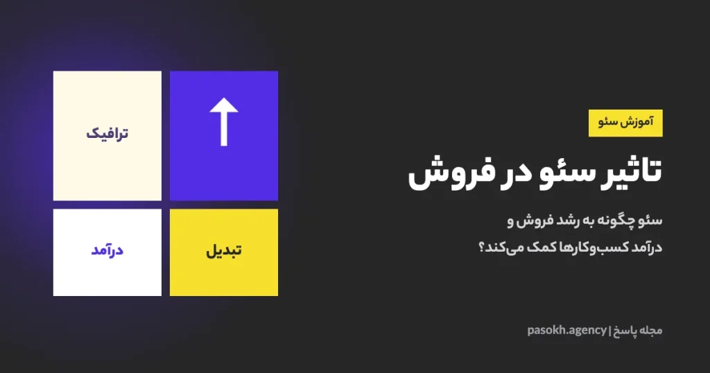 تاثیر سئو در فروش — سئو چگونه به رشد فروش و درآمد کسب‌وکارها کمک می‌کند؟